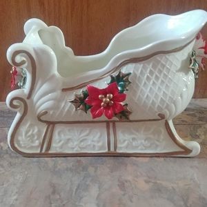 Antique porcelain sleigh